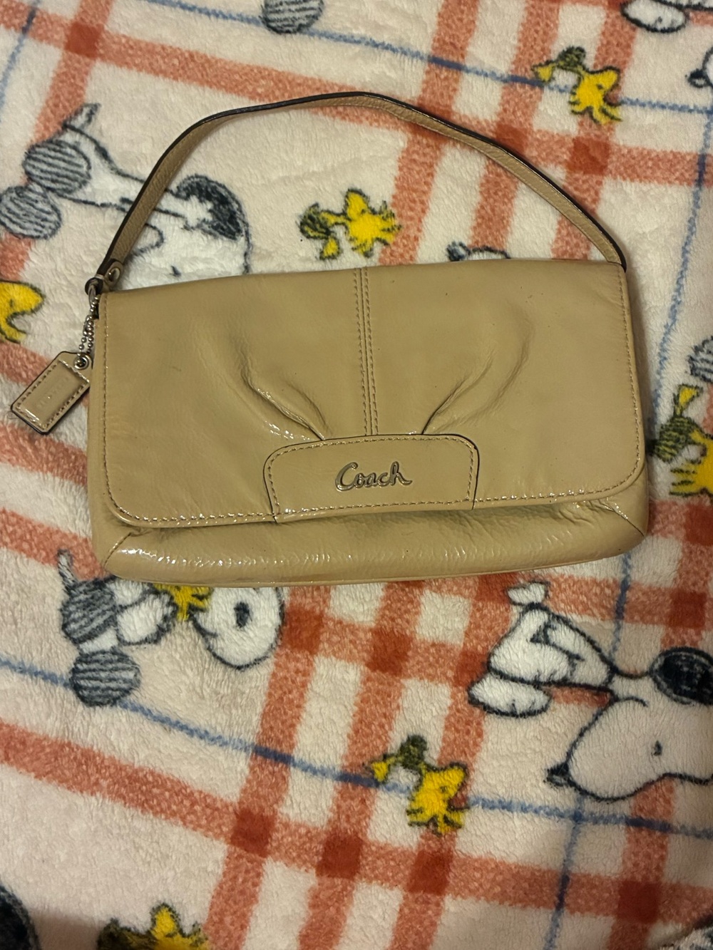 Coach Kristen Beige Wristlet